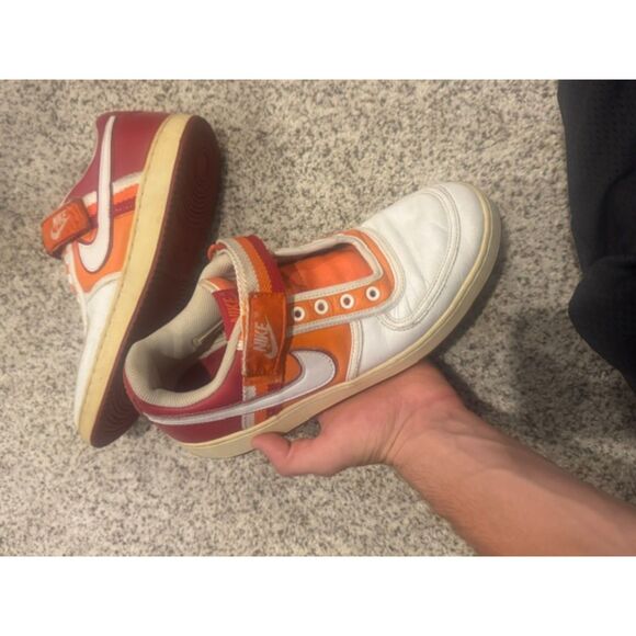 Nike Men's 2007 Vandal Low 312456 611 Varsity Red White Orange Blaze Classics - Picture 1 of 7